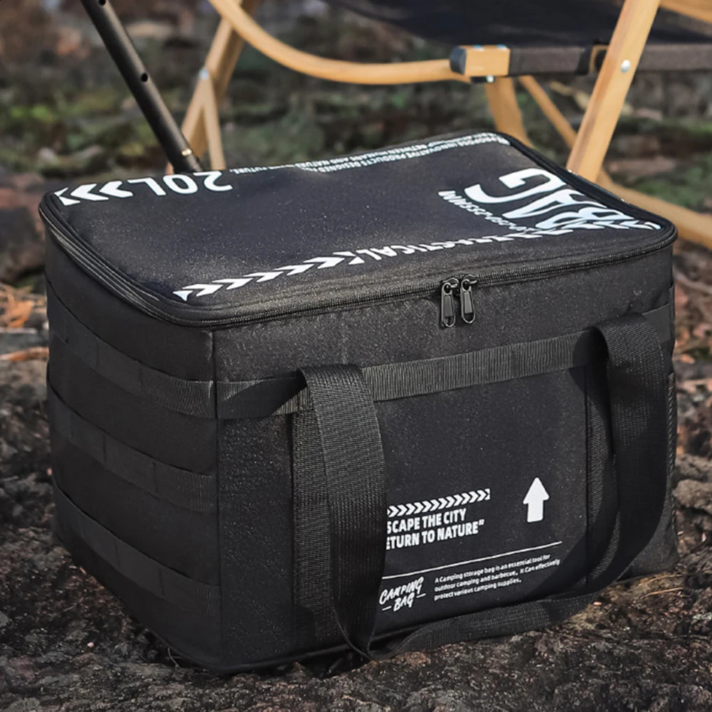 20 L New Outdoor Camping Storage Bag Cooler Lunch Box Thermal bag Travel Tableware Handbag Insulated for Picnic Tool 240802