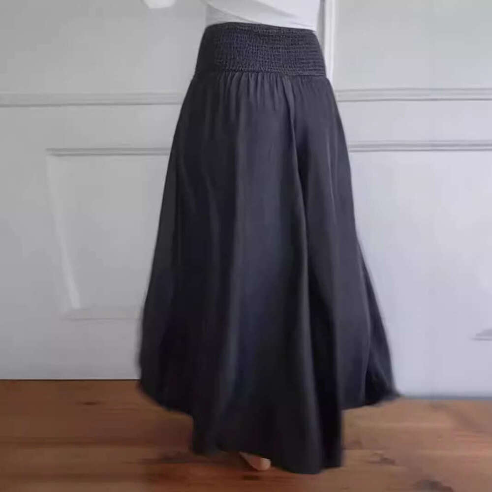 2024 New Womens Fashion Casual Hug Leg Elastic Belt Wide Pants College Style Harlan Sweatpants Straight Tube Jeans for Pregnant Women Half Pants for M