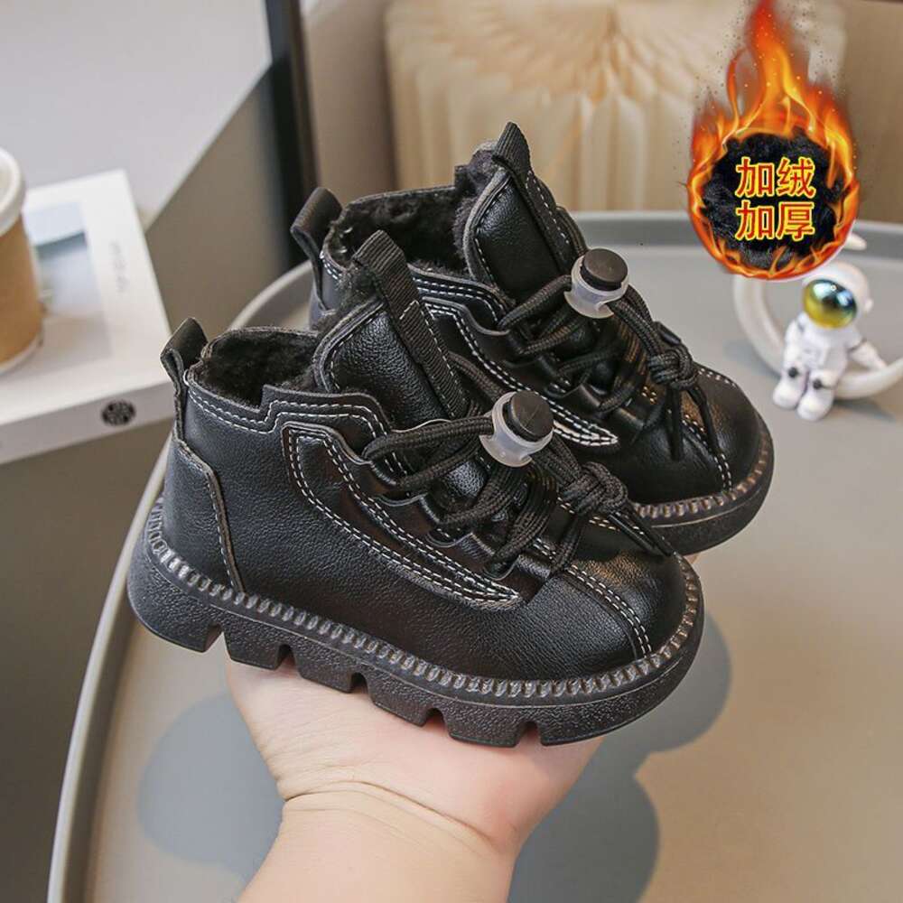 Childrens Martin Boots Autumn/Winter New Collection Girls Martin Boots Boys Cotton Shoes British Style Short Boots Baby Cotton Boots