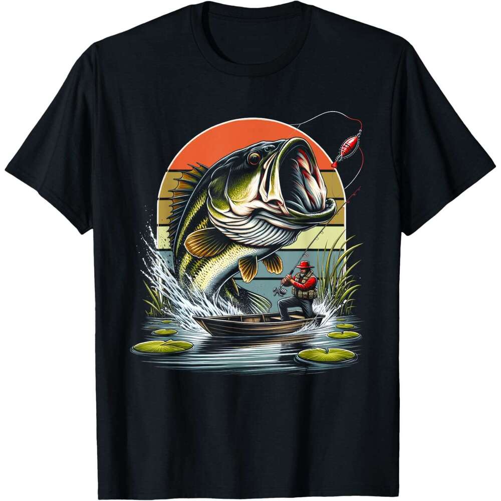 2024 T shirt Mens Fishing Fish T-Shirt shirts tshirt graphic tee Casual tops summer clothes Short sleeve Free shipping