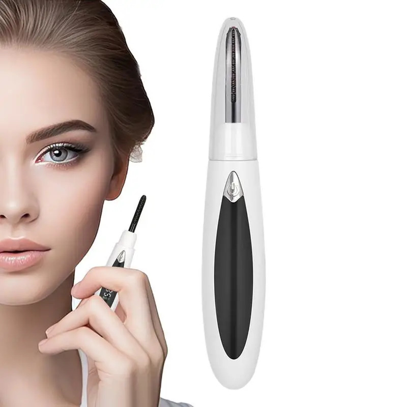 LED display screen eyelash curler portable small electric heating longlife comb makeup tool 240729