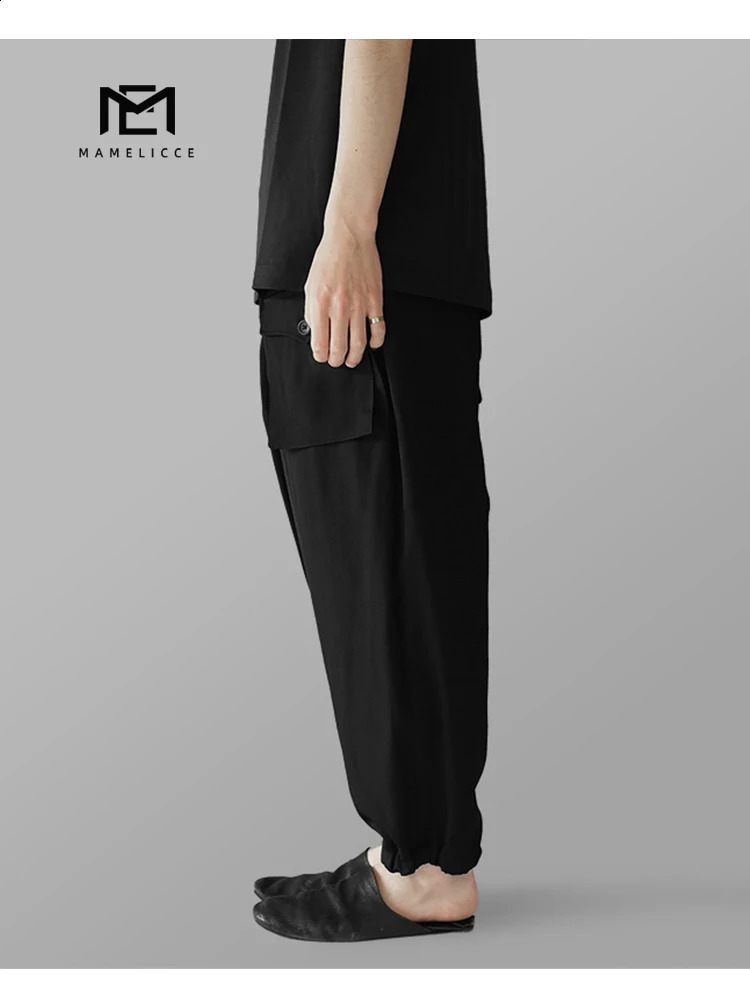 MAMELICCE man pants Cargo pants man korean clothes Male clothes Mens summer pants Casual pants man wide legged pants 240805