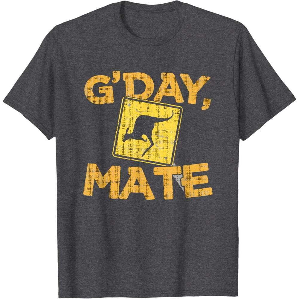 T shirt Mens Gday Mate - Funny Australia Kangaroo T-Shirt shirts tshirt graphic tee Casual tops summer clothes Short sleeve Free shipping