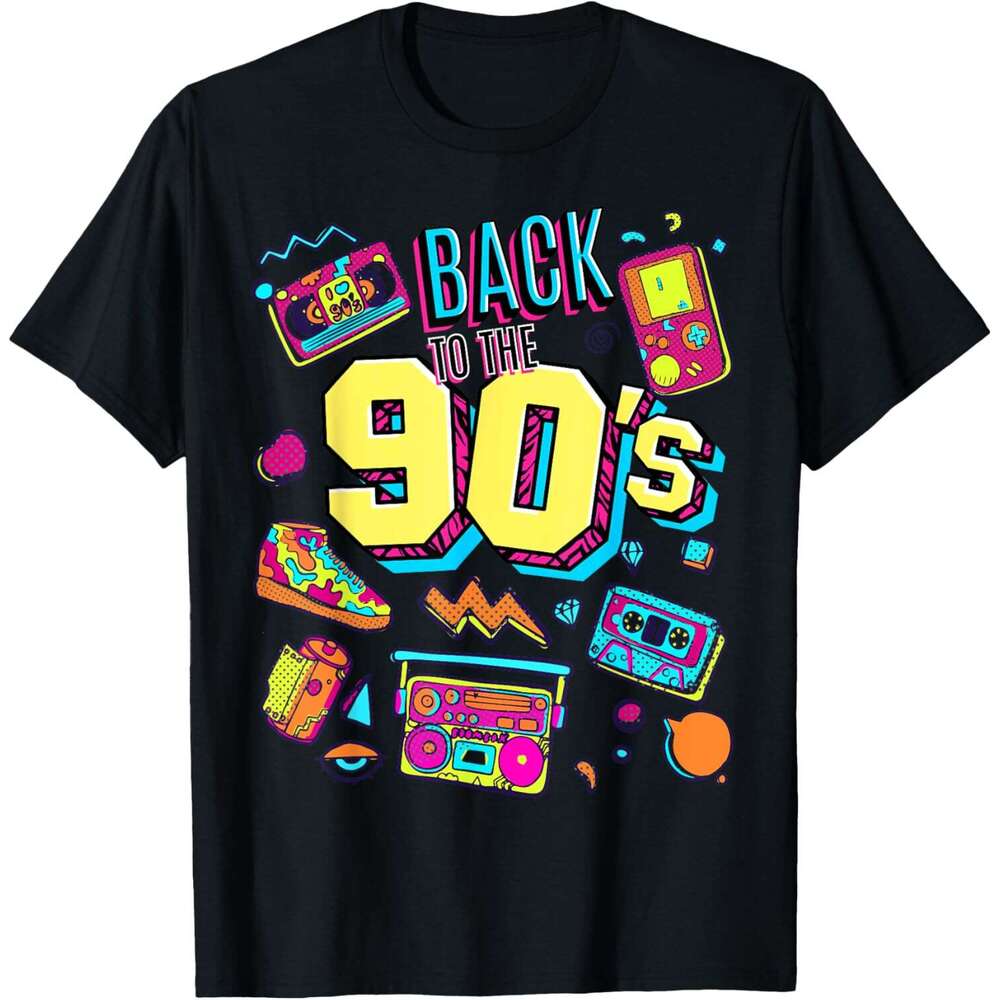T shirt Mens Womens Vintage Retro Back To 90s Graphic Design T-Shirt shirts tshirt graphic tee Casual tops summer clothes Short sleeve