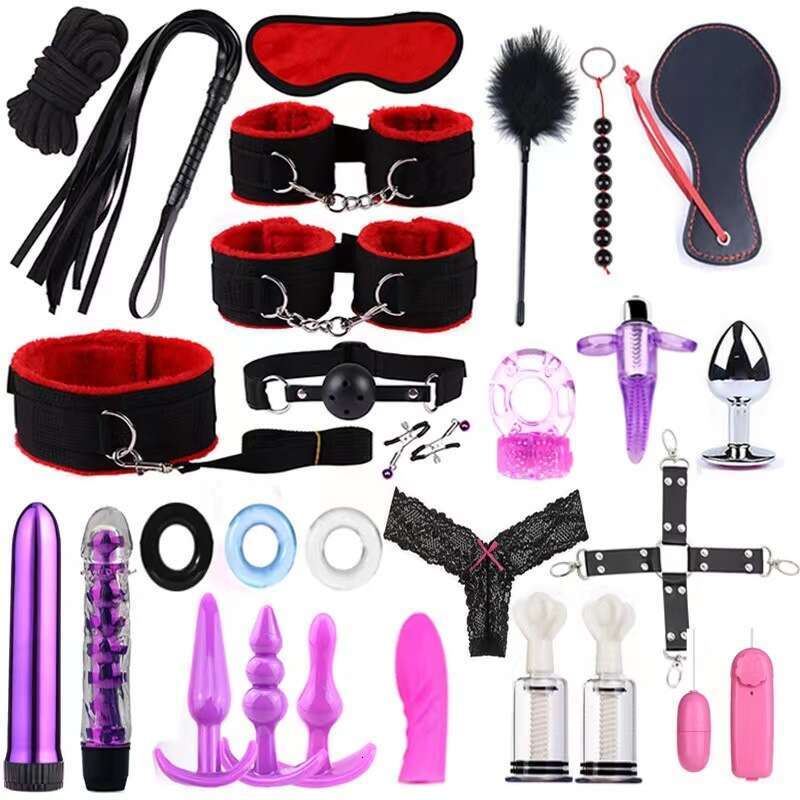 28 pc BDSM Bed Restraints for Sex Leather Bondage Restraints Kits Kinky Sex Toys Bondage kit for Couples Sex