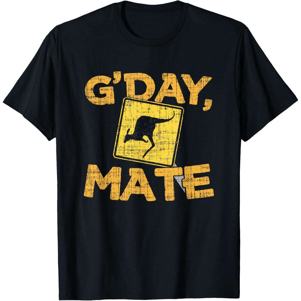 T shirt Mens Gday Mate - Funny Australia Kangaroo T-Shirt shirts tshirt graphic tee Casual tops summer clothes Short sleeve Free shipping