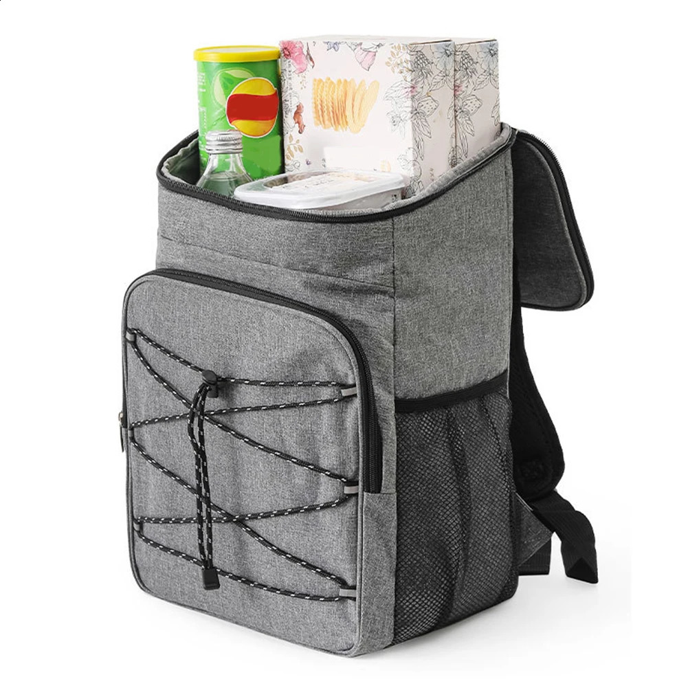 Insulated Cooler Bag Thermal Backpack Waterproof Picnic LeakProof Isothermal Fridge Beer Camping Supplies 240802