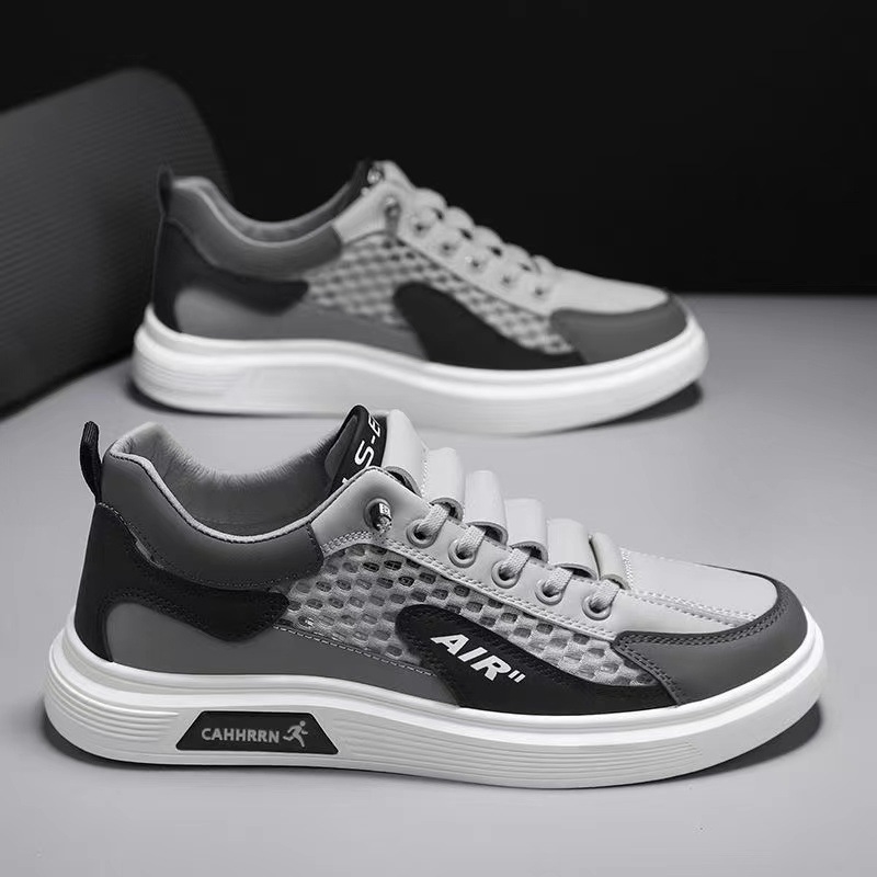 Ice breathable men's summer ultra-thin net shoes deodorant men's sports shoes trend with casual running shoes