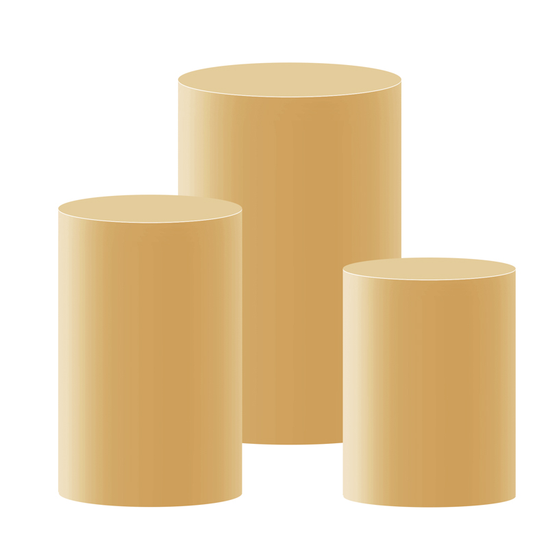 Cylindrical Dessert Tabletop Cover Cake Shop Wedding Iron Dessert Solid Color Table Cover Party Decoration Dust Cover