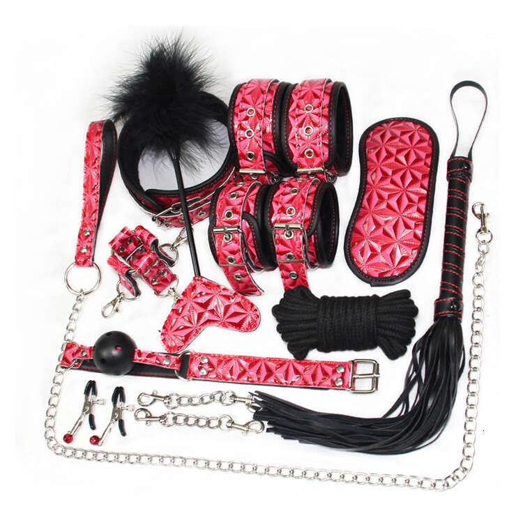 Bed Flirting SM Leather Bondage Set Flirt Sex Leather Handcuffs Product for Adult Games Supplies