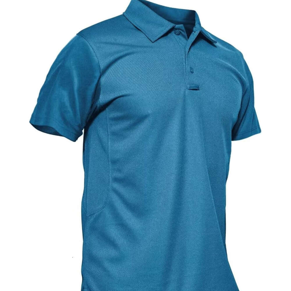 Mens Polo shirt Polo Quick Dry Performance Short Sleeve Tactical Shirts Pique Jersey Golf Shirt Polos shirts tshirt Casual tops summer clothes Short s
