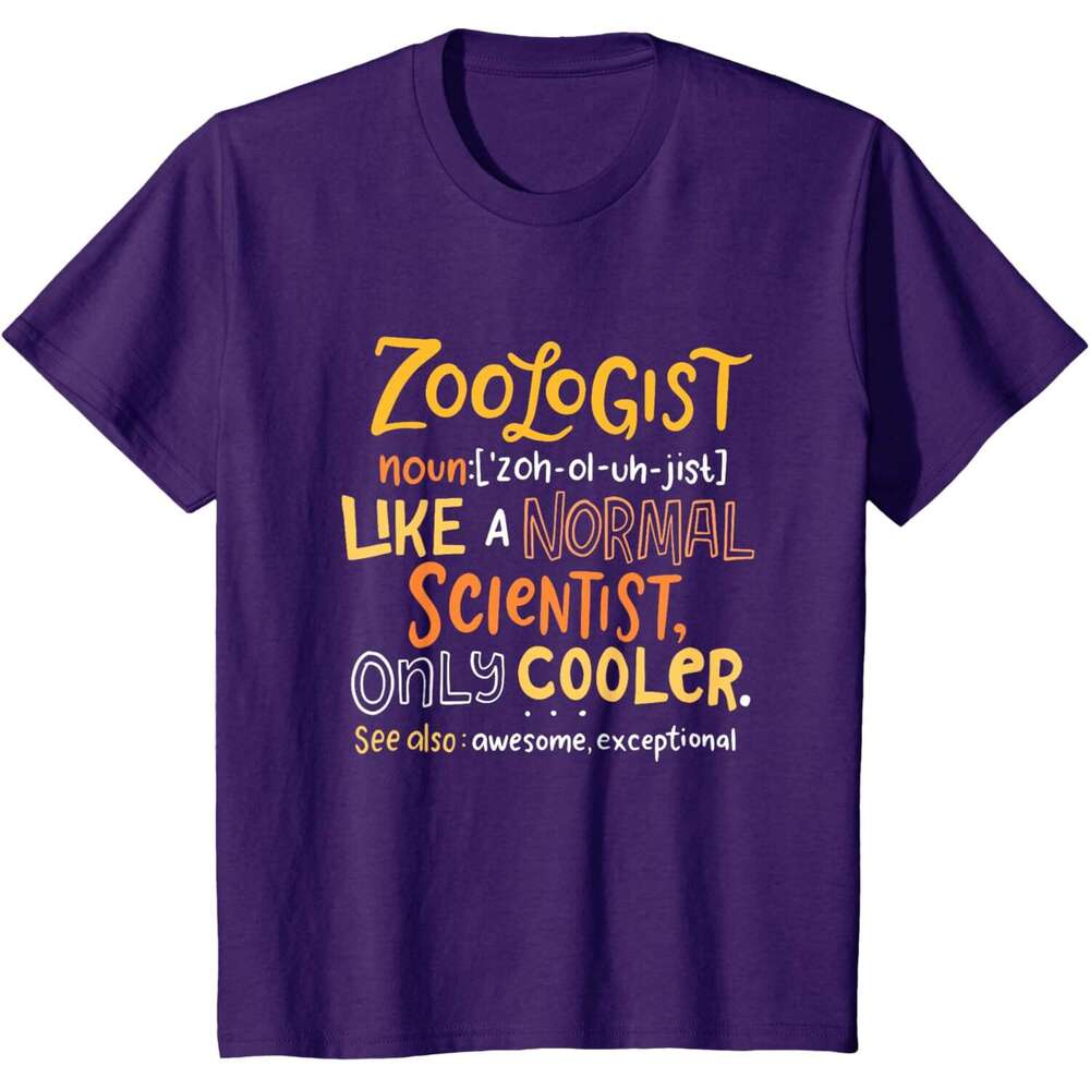 T shirt Mens Awesome Zoologist Definition Funny Zoology Science T-Shirt shirts tshirt graphic tee Casual tops summer clothes Short sleeve Free shippin