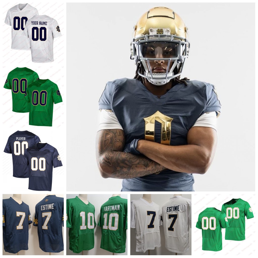 Notre Dame Fighting Irish Football Jersey Joe Montana Mike McGlinchey Manti Teo Stephon Tuitt Tim Brown John Huarte Chase Claypool Custom Jerseys