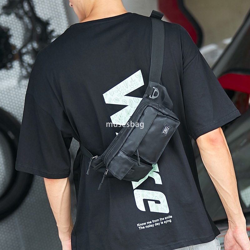 Fashionable waist pack crossbody bag Male camo chest bag casual single shoulder bag outdoor sports bag Dead fly bag mobile phone bag crossbody bag