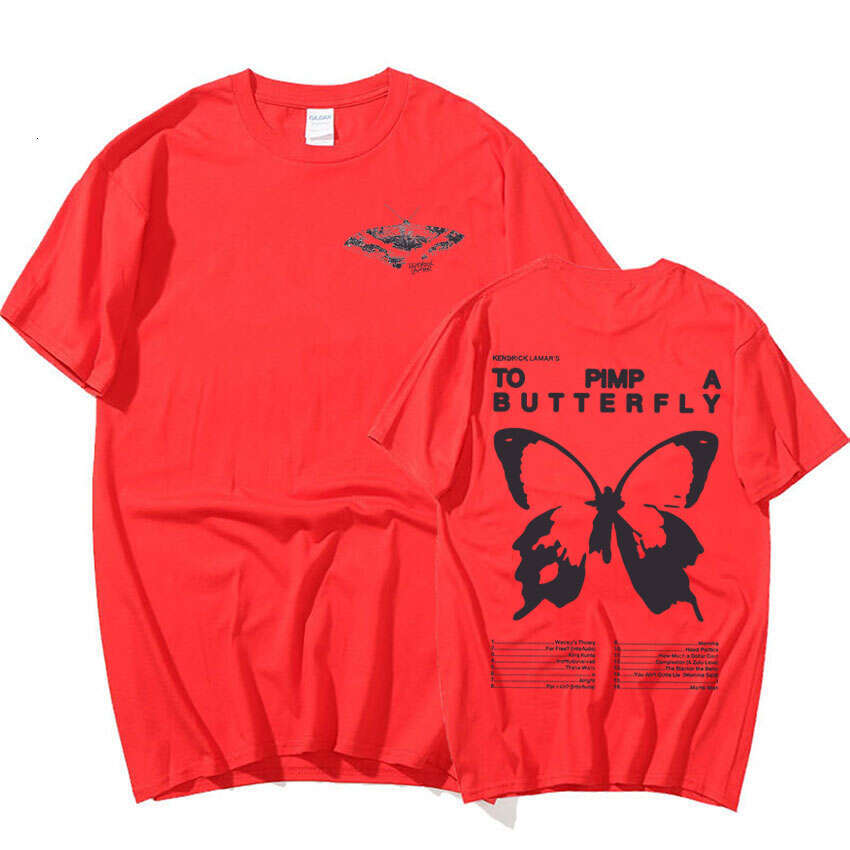 Lamar Kendrick To Pimp A Butterfly Graphic Tee Shirt Men's Rapper Hip Hop Trend Streetwear T-shirt Unisex Cotton Oversized Tees s