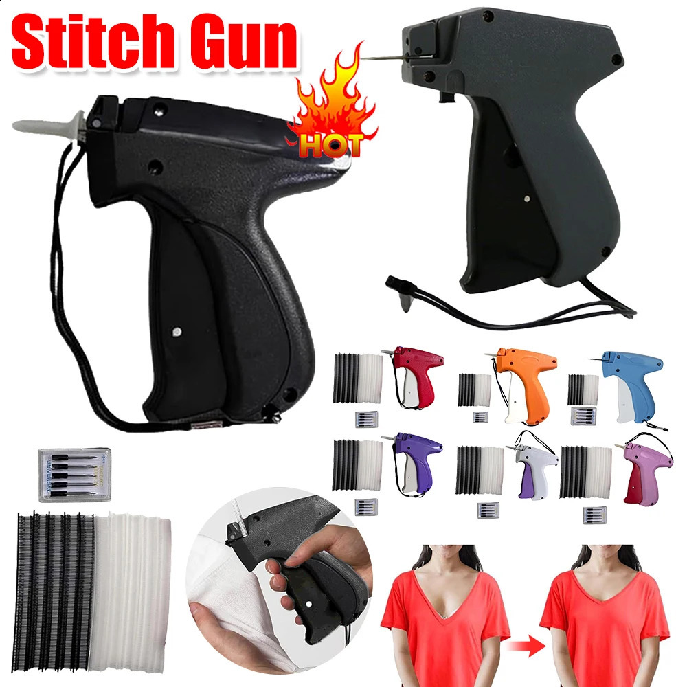 Micro Stitch Gun Quick Fixer Price Tag Gun Quilt Tacking Device Clothing Quick Stitch Repair Tag Attacher Gun Kit Sewing Tool 240805