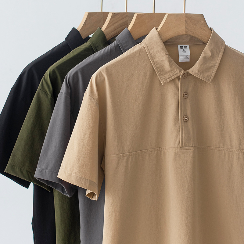 American style quick drying ice silk POLO shirt for men's summer YAMA STYLE mountain outdoor moisture absorption, breathability, and cool feeling