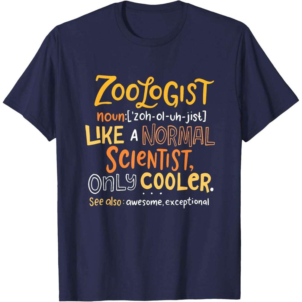 T shirt Mens Awesome Zoologist Definition Funny Zoology Science T-Shirt shirts tshirt graphic tee Casual tops summer clothes Short sleeve Free shippin