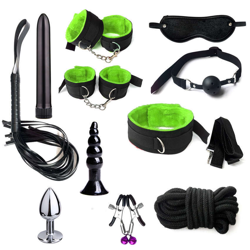 factory price SM bondage restraint nylon 11 Pcs Bed Bondage Kit BDSM Fetish toy