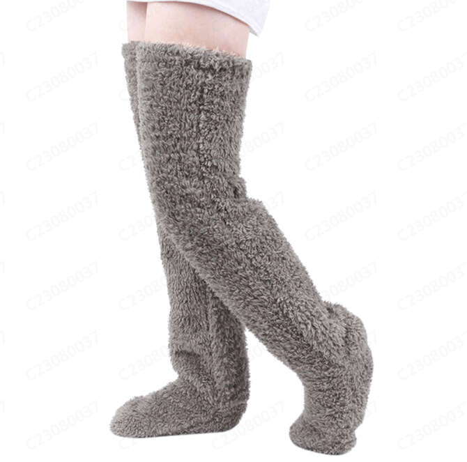 2024 Autumn/Winter Teddy Bear Floor Long Knee Protectors Warm High Socks for Girls