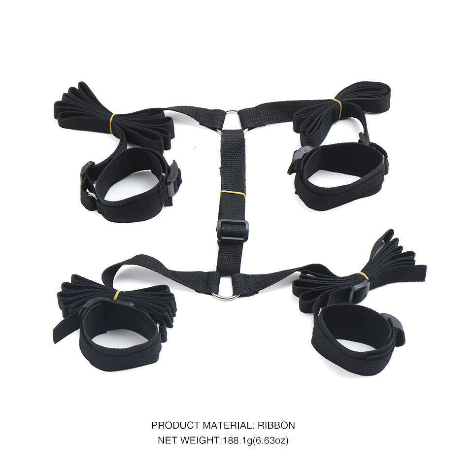 Bondage Gear Black Variety of Bed Restraint Design Bondage Belt Bondage Kits Sex Toys Adult juguetes sexuales