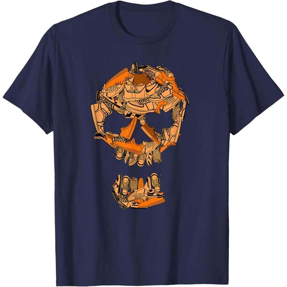 T shirt Mens Big Ol' Sneaker Head Orange Color Graphic T-Shirt shirts tshirt graphic tee Casual tops summer clothes Short sleeve Free shipping