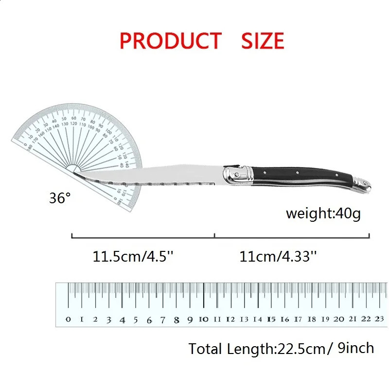2-10 pieces of 8-inch Laguiole steak fork stainless steel black dining knife table spoon teaspoon tableware kitchen 240805