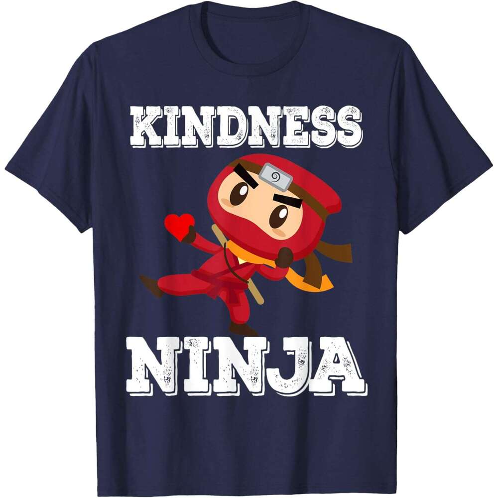 T shirt Mens Anti Bullying Kindness Ninja School Teacher Student T-Shirt tshirt graphic tee Casual tops summer clothes Short sleeve Free shipping