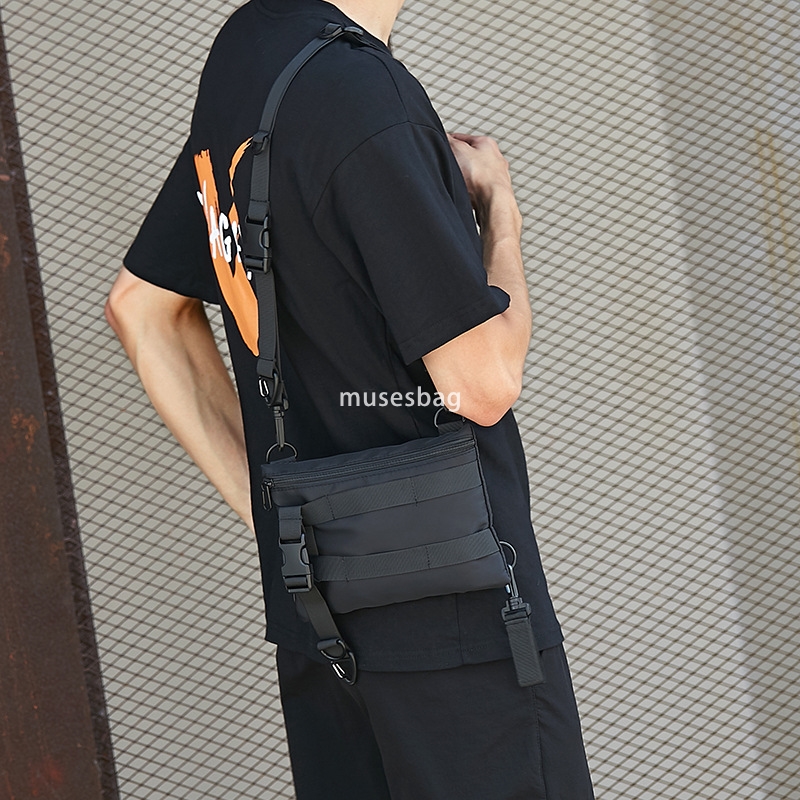 South Korea ins single shoulder crossbody bag male Japanese fashion street shot tooling small bag messenger bag mini shoulder small backpack