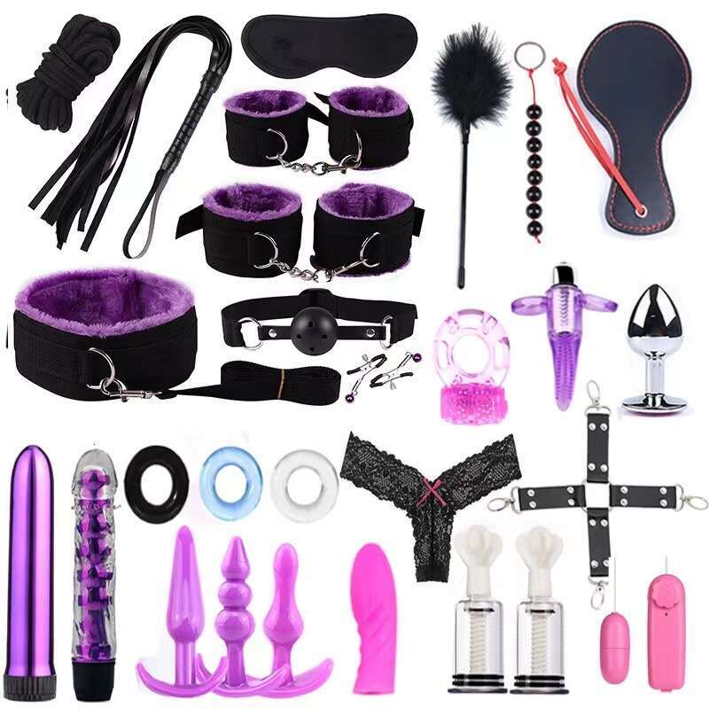 28 pc BDSM Bed Restraints for Sex Leather Bondage Restraints Kits Kinky Sex Toys Bondage kit for Couples Sex