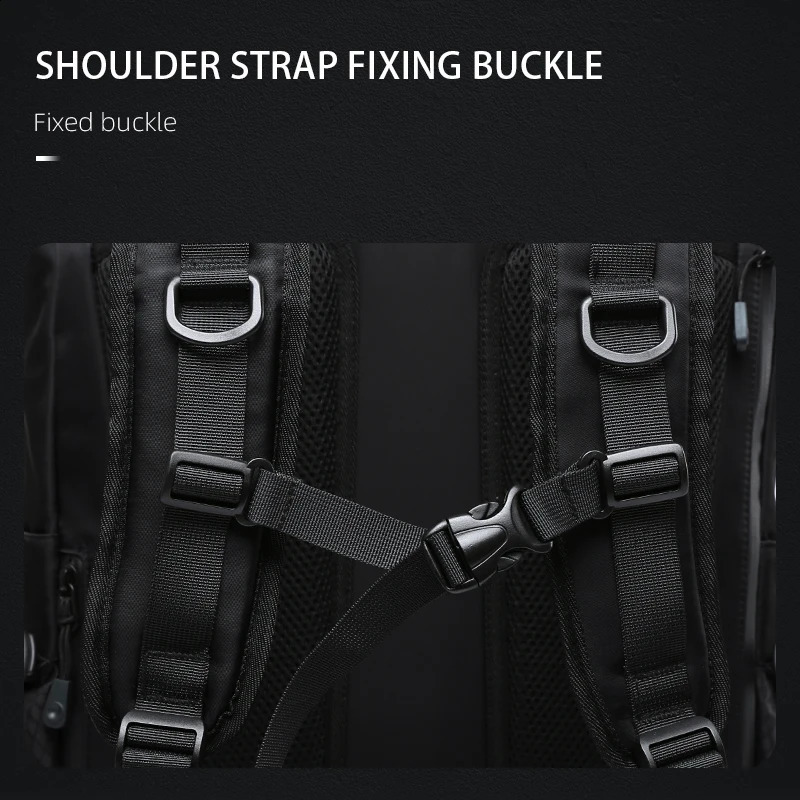 Premium Mens Backpack Oxford 15.6-inch Laptop Multi functional Durable Unique Large Capacity Buckle Outdoor Travel Work Sports Bag 240802 - view 6