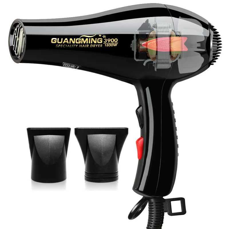 Dryers Real 1800W Professional Powerful Fast Heating Hot And Cold Adjustment Ionic Air Blow Dryer For Hair Salon Use G240805