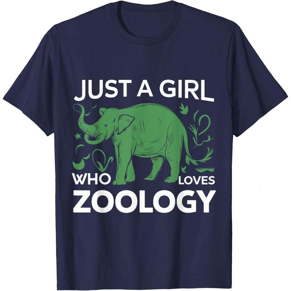 T shirt Mens Just a Girl Who Loves Zoology T-Shirt shirts tshirt graphic tee Casual tops summer clothes Short sleeve Free shipping