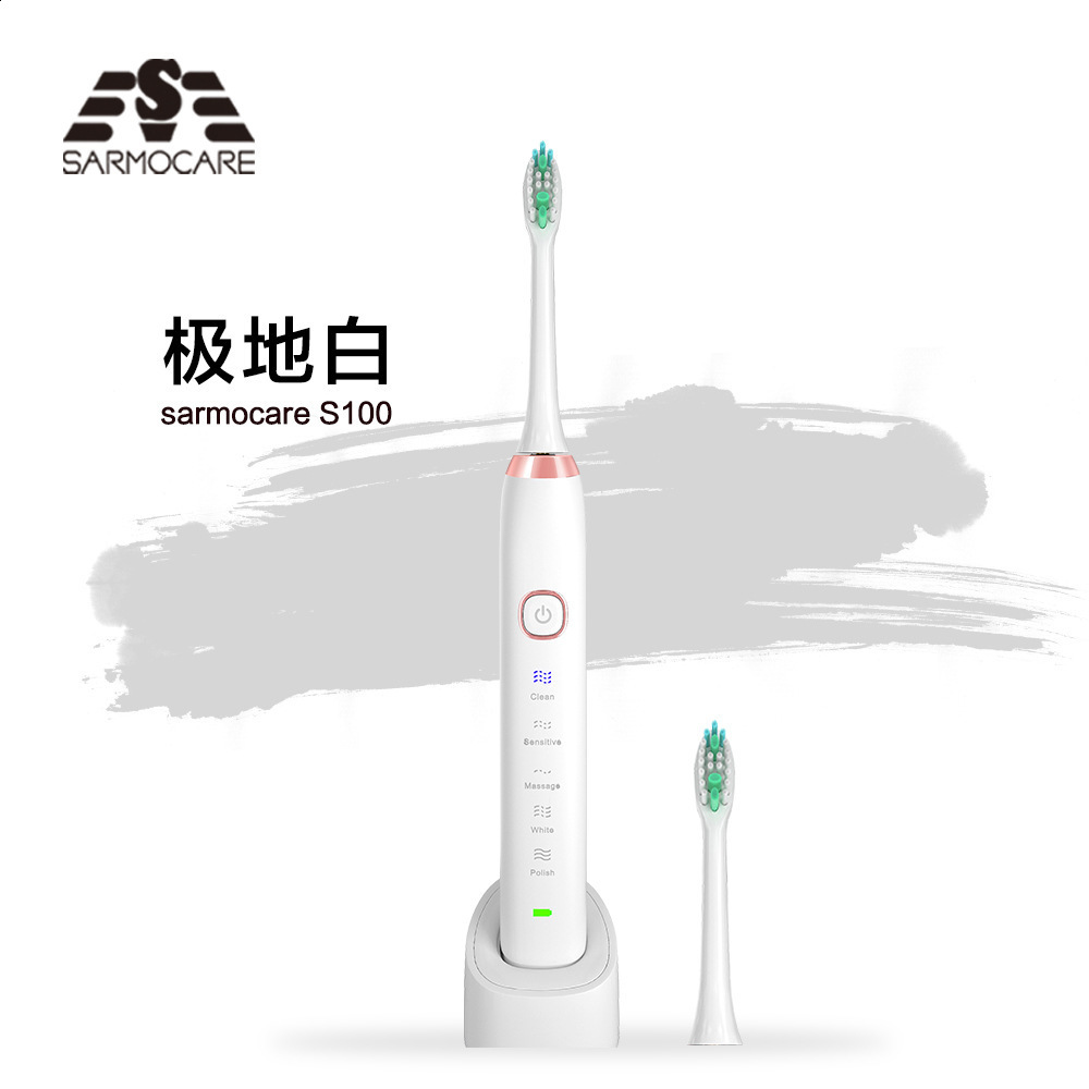 Sonic Electric Toothbrush 8 Brush Heads Smart Ultrasonic Dental Teeth Whitening Rechargeable Adult Tooth Brush 240418