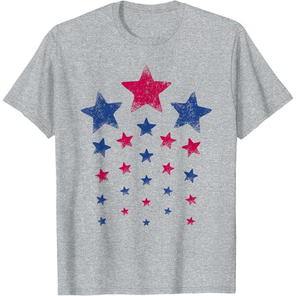 T shirt Mens 4th of July Shirts Women Men Kids Cute USA Patriotic Stars T-Shirt shirts tshirt graphic tee Casual tops summer clothes Short sleeve Free