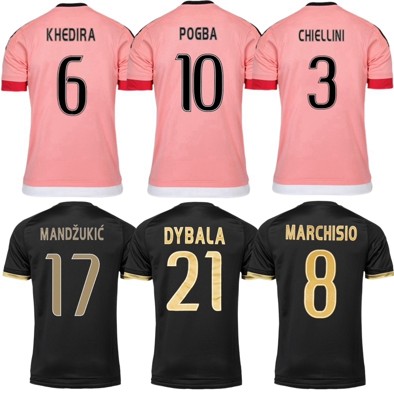 15 16 Dybala retro soccer jerseys MARCHISIO VIDAL MORATA POGBA Evra Pirlo classic TEVEZ CHIELLINI vintage football shirt