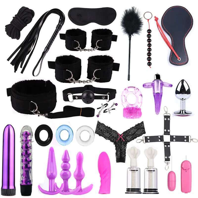 Adult BDSM Sex Toys Female Bed Bondage Fetish Slave Game SM Set For Couple Flirt