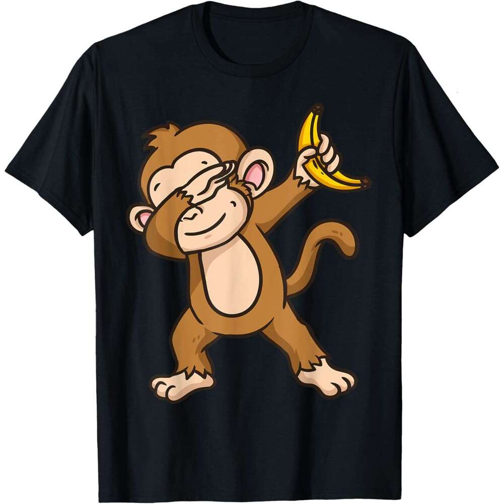 T shirt Mens Monkey Dabbing Funny T-Shirt shirts tshirt graphic tee Casual tops summer clothes Short sleeve Free shipping