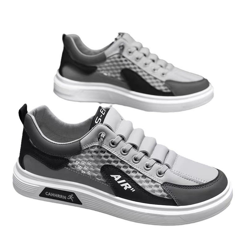 Ice breathable men's summer ultra-thin net shoes deodorant men's sports shoes trend with casual running shoes