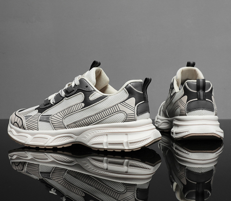 Men Sports Shoes Sneakers Running Shoes New Breathable Thick Sole Fashion Free shipping