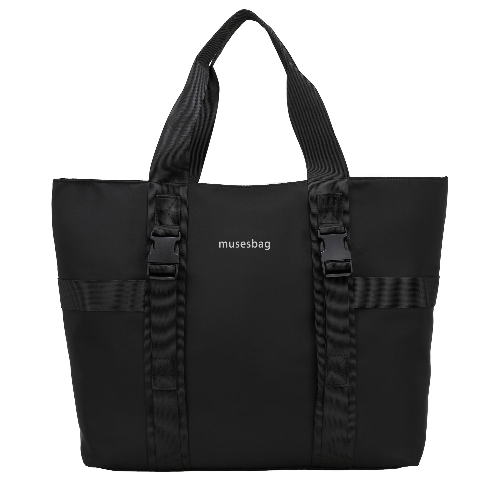 Men's handbag large capacity shoulder bag fashion Tote bag solid color waterproof travel bag students make-up bag day department