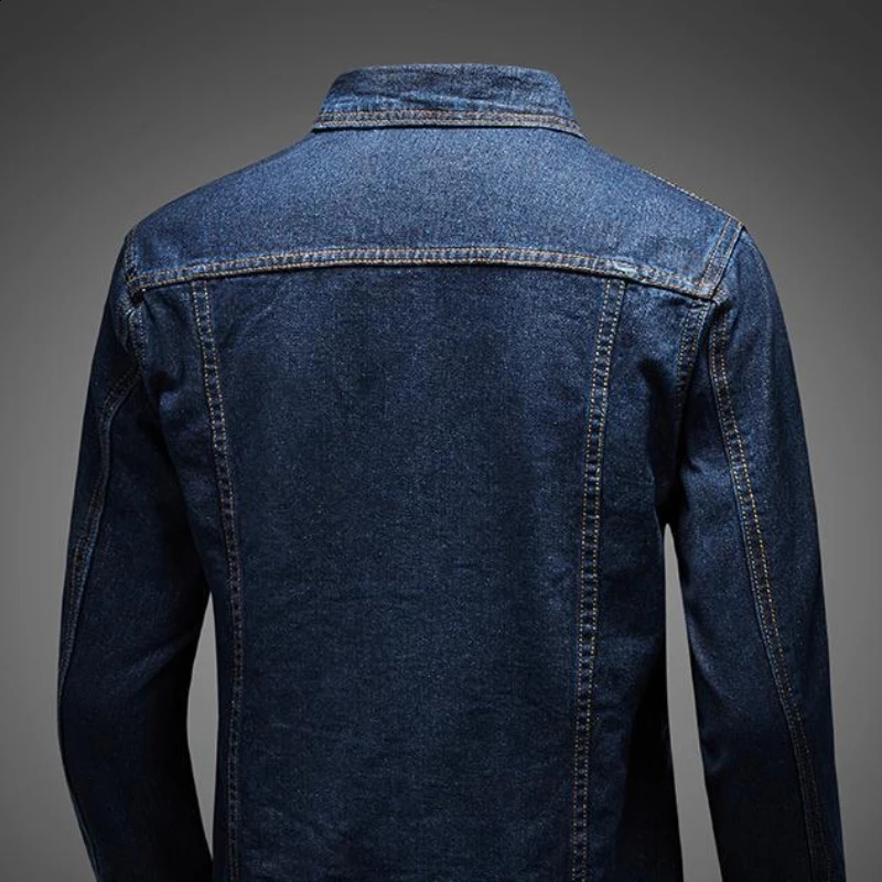 Denim jacket mens bomber casual slim fit jeans cargo shorts plus size winter vintage trend on board 240824