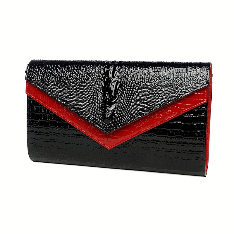 DHwanglijia Alligator Pattern Women Cow designer bag Leather Clutch Bag Patchwork Ladies Cowhide Shoulder or Crossbody Bags 240802