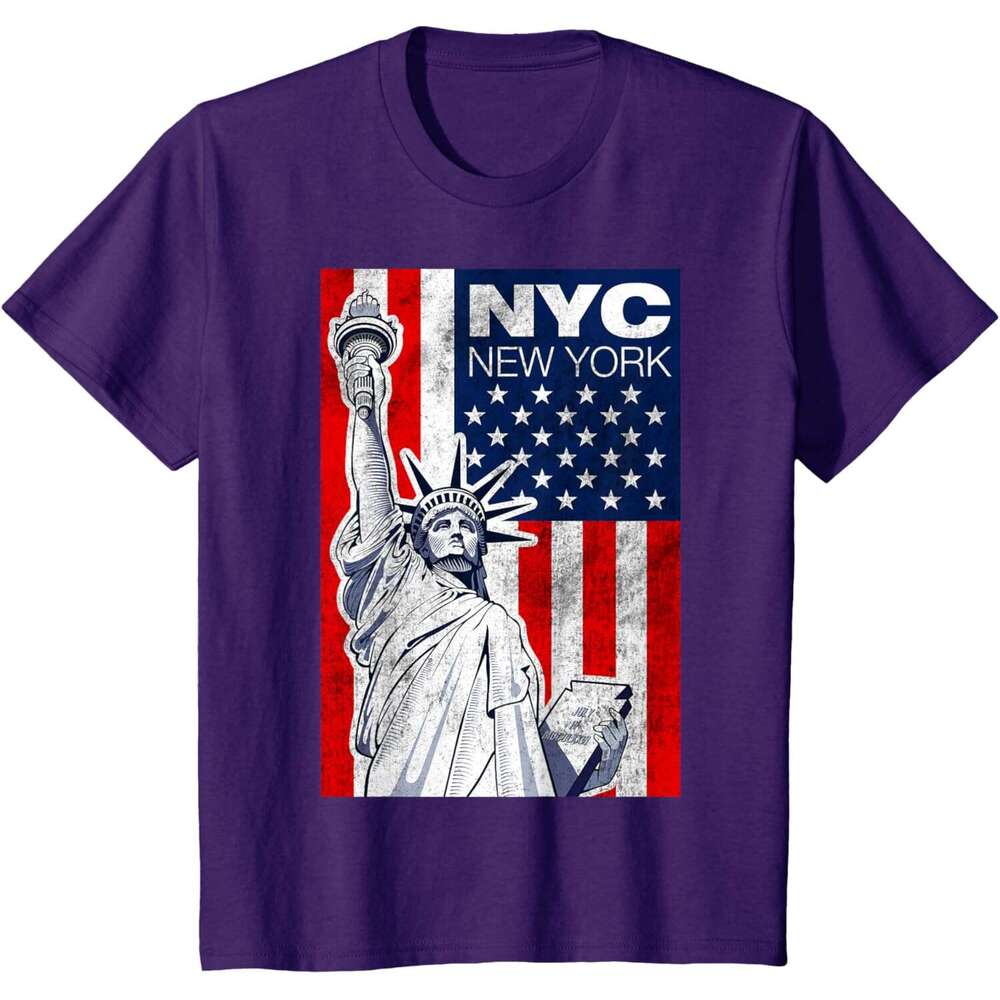 T shirt Mens New York City Graphic Tees - Novelty T-Shirts Cool Designs Statue of Liberty shirts tshirt graphic tee Casual tops summer clothes Short s