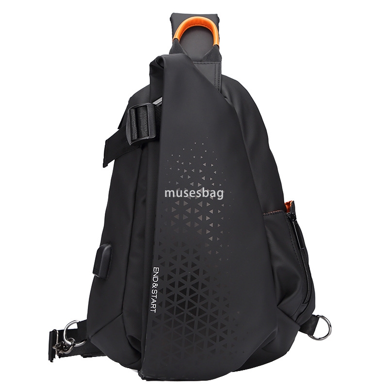 Function crossbody bag men's bag new fashion large capacity single shoulder bag motorcycle backpack fashion brand chest bag outside