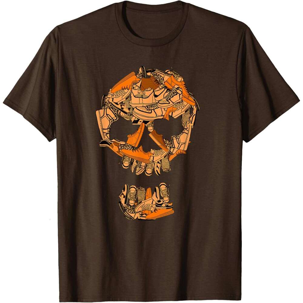 T shirt Mens Big Ol' Sneaker Head Orange Color Graphic T-Shirt shirts tshirt graphic tee Casual tops summer clothes Short sleeve Free shipping