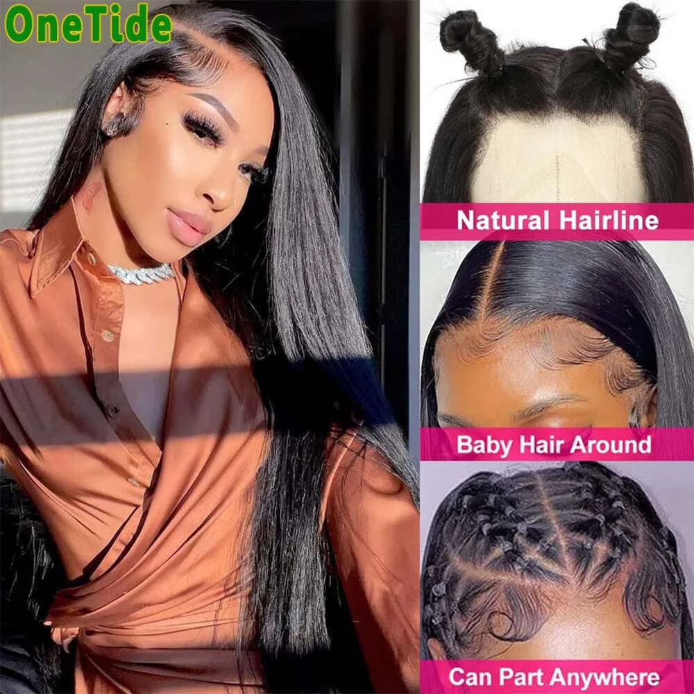 13X4 Front Straight Hair 13X6 Frontal Pre-Cut 4X4 Lace Human For Women Ready To Wear Closure Wig