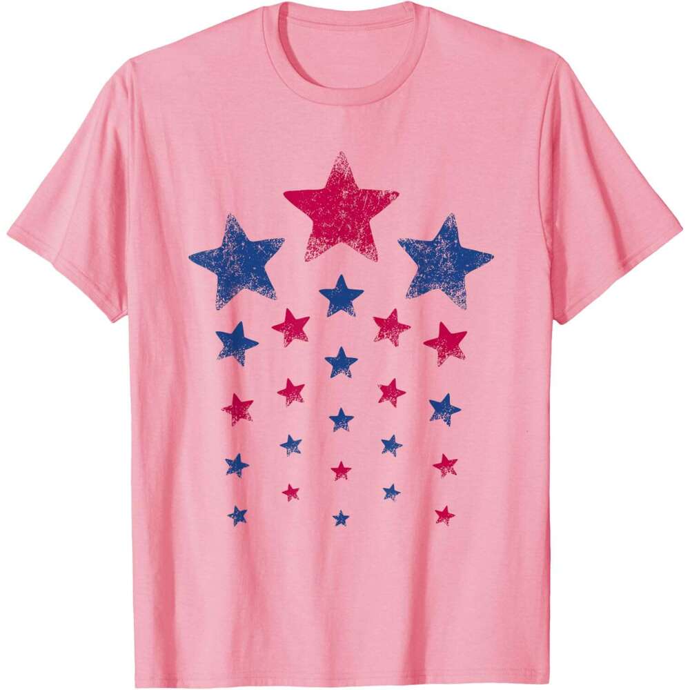 T shirt Mens 4th of July Shirts Women Men Kids Cute USA Patriotic Stars T-Shirt shirts tshirt graphic tee Casual tops summer clothes Short sleeve Free