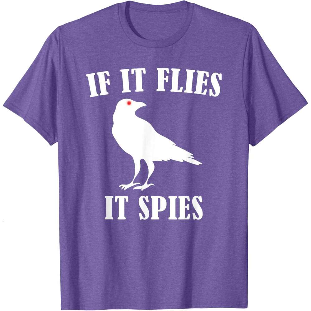 T shirt Mens Birds Spie Conspiracy Joke Meme Surveillance Womens T-Shirt shirts tshirt graphic tee Casual tops summer clothes Short sleeve Free shippi