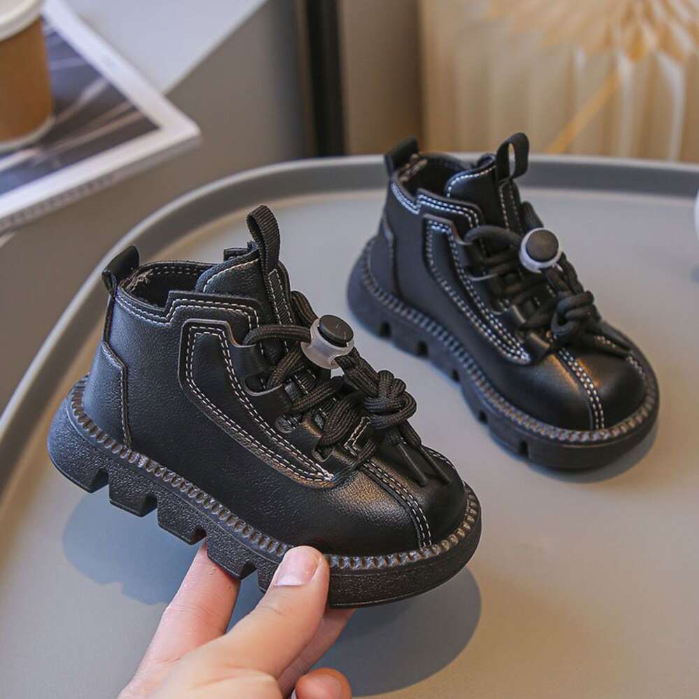 Childrens Martin Boots Autumn/Winter New Collection Girls Martin Boots Boys Cotton Shoes British Style Short Boots Baby Cotton Boots